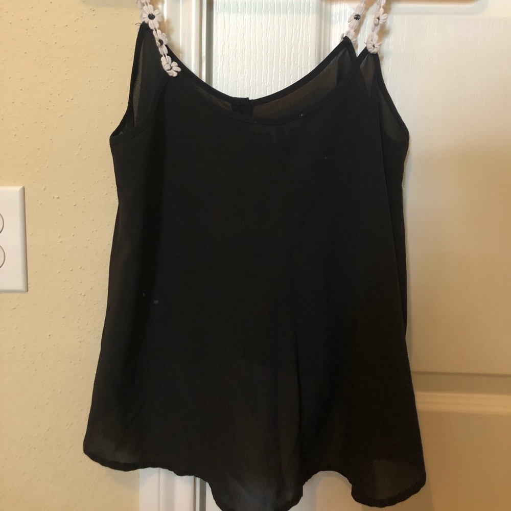 Black tank top
